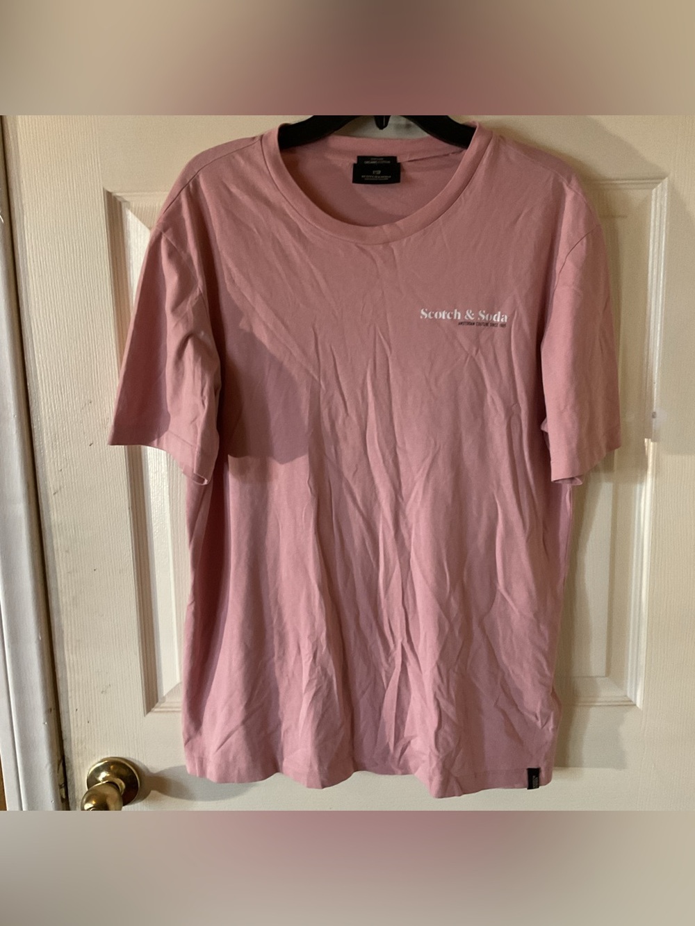 Scotch & Soda Dusty Rose Short Sleeve Crew Tee size S